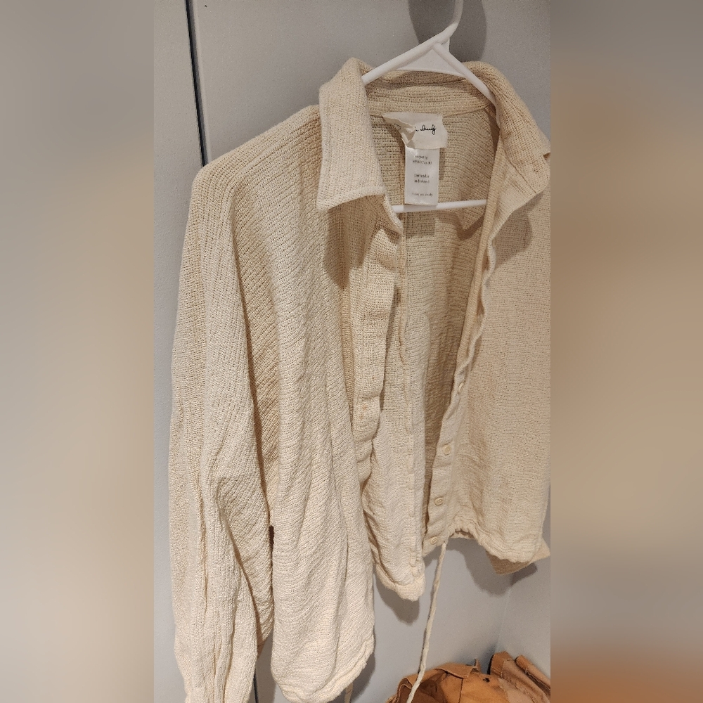 100% Cotton Drawstring Blouse - Picture 8 of 8